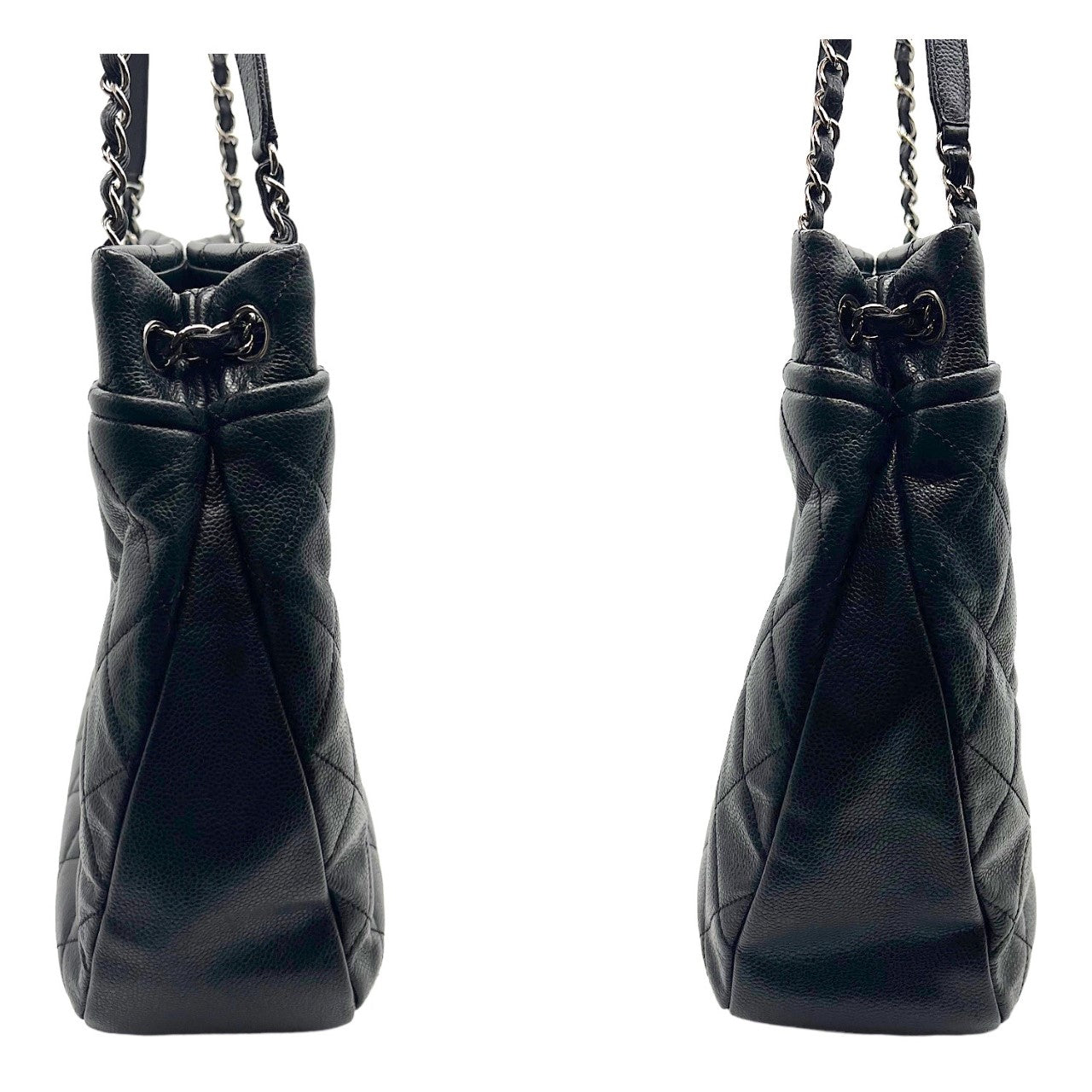 Chanel bag Black Quilted Caviar Timeless Soft Shopper Tote