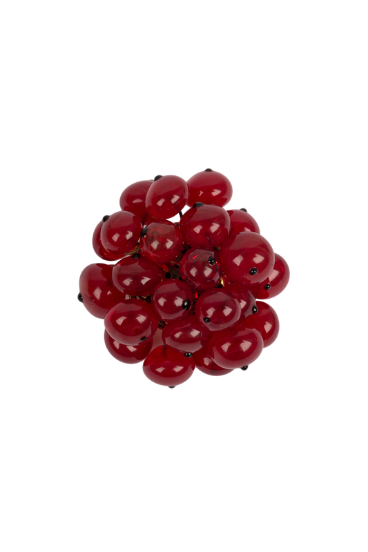 Broche en pâte de verre Chanel