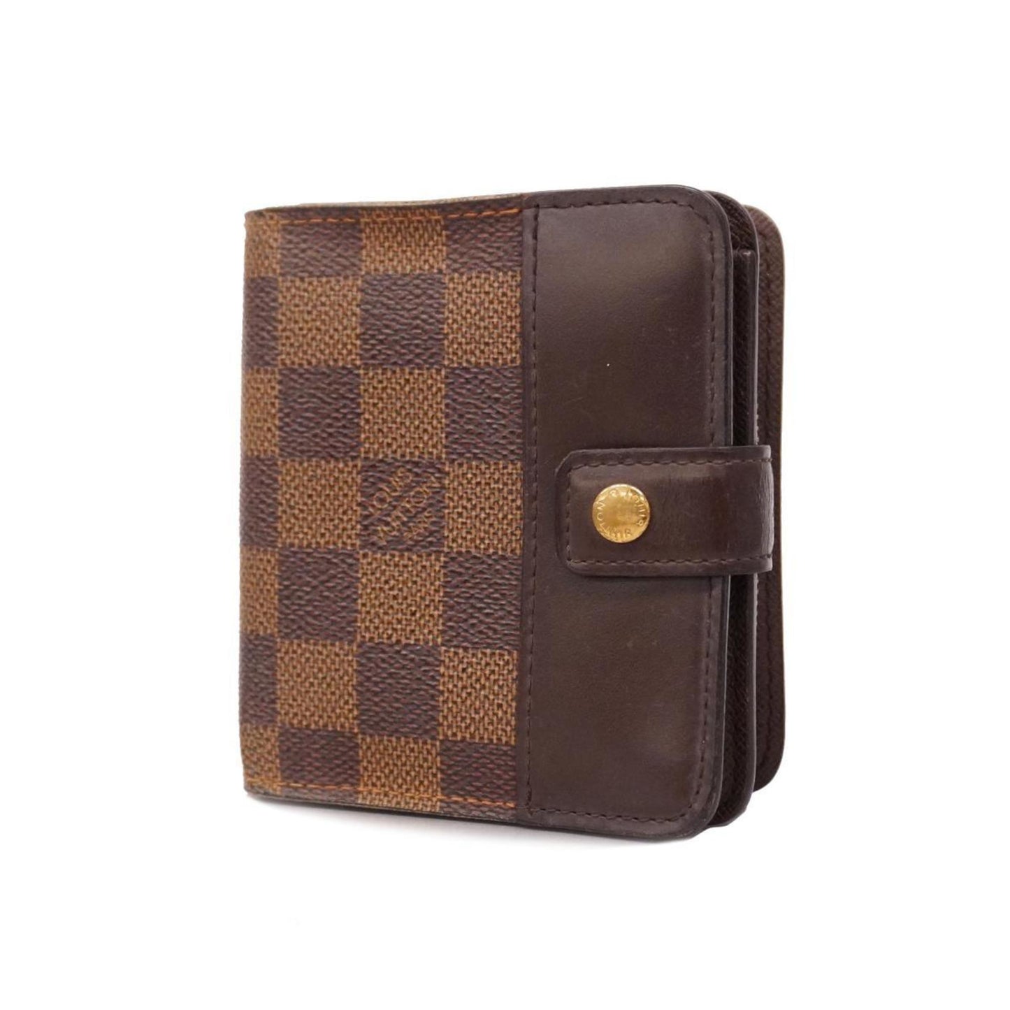 Louis Vuitton Compact Zip  Canvas Wallet  ()