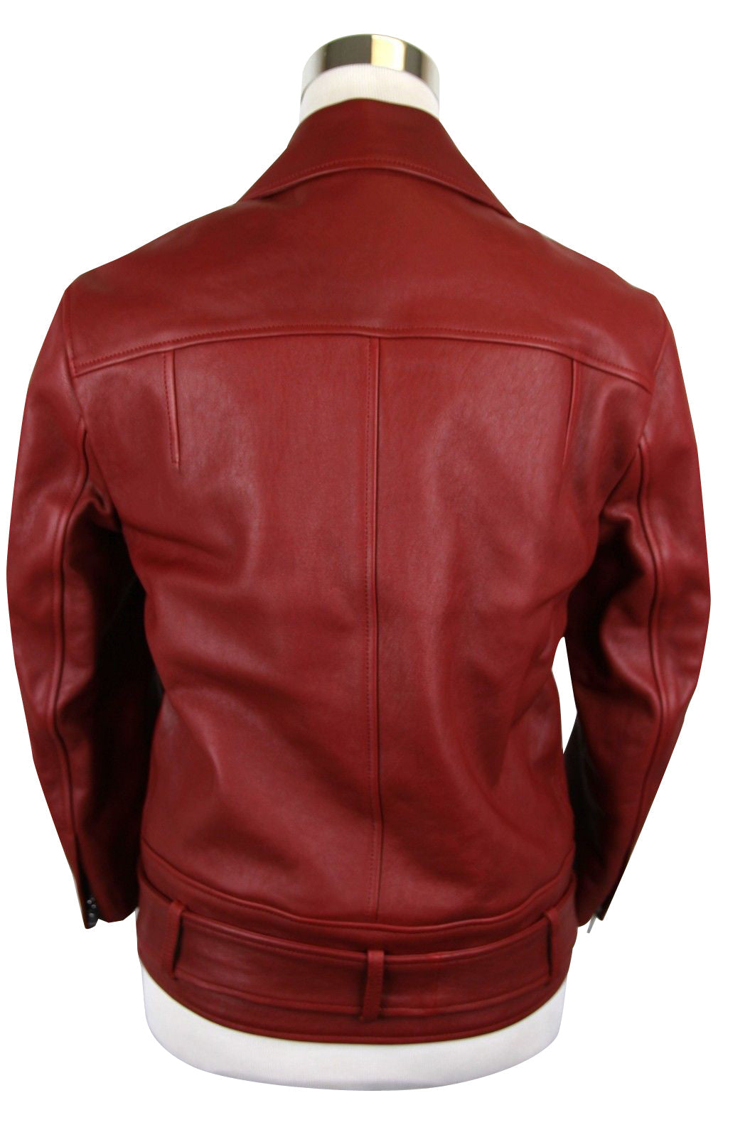 Gucci Women's Quilted Lining Red Biker Leather Jacket (G 38)