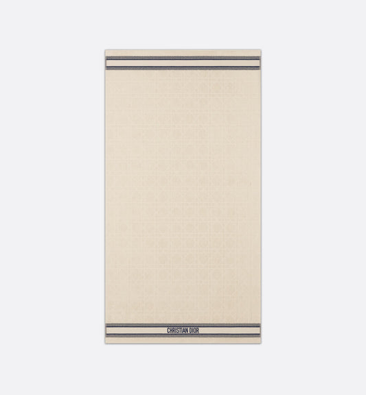 Macrocannage Beach Towel • Off-White Cotton