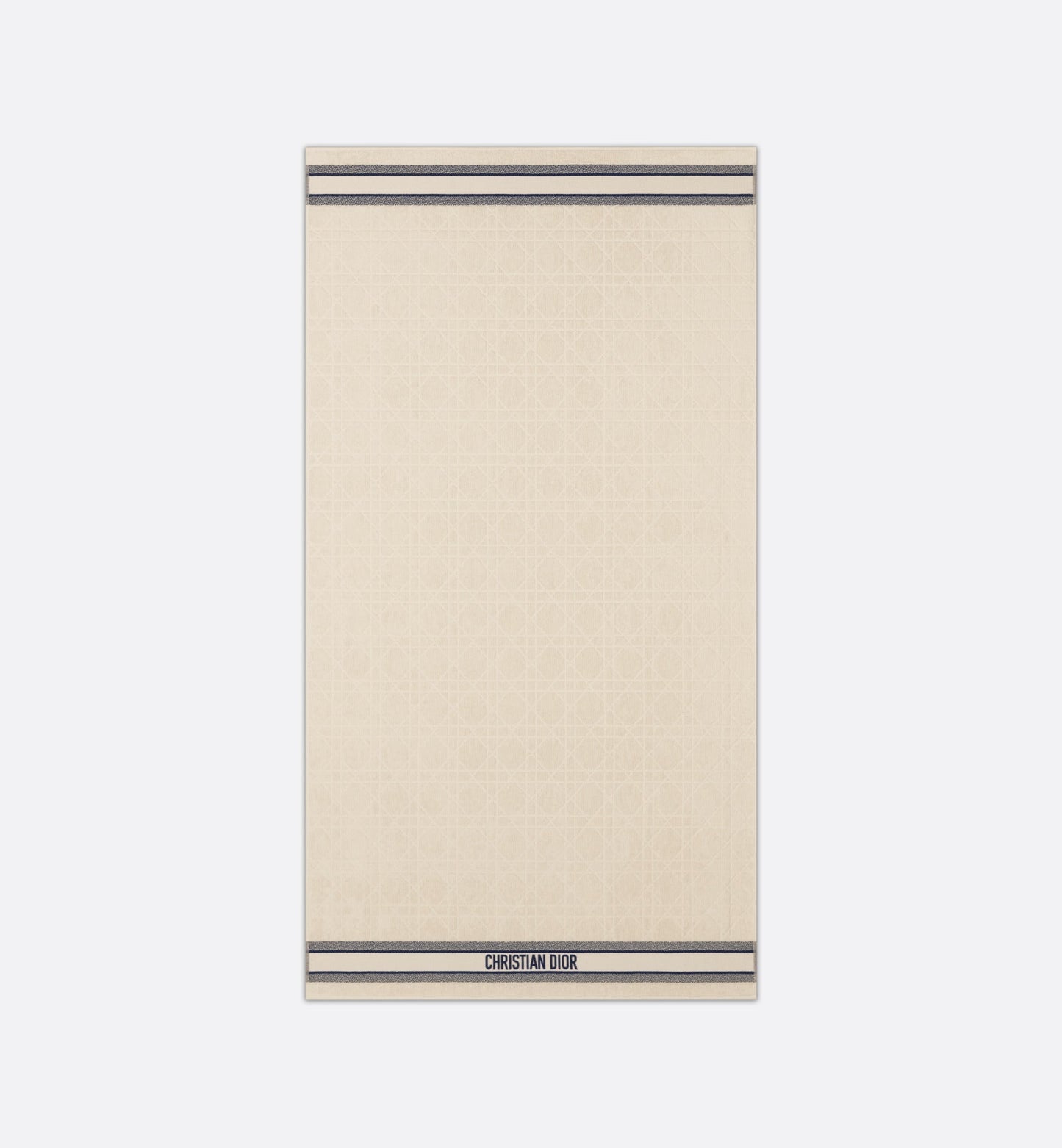 Macrocannage Beach Towel • Off-White Cotton