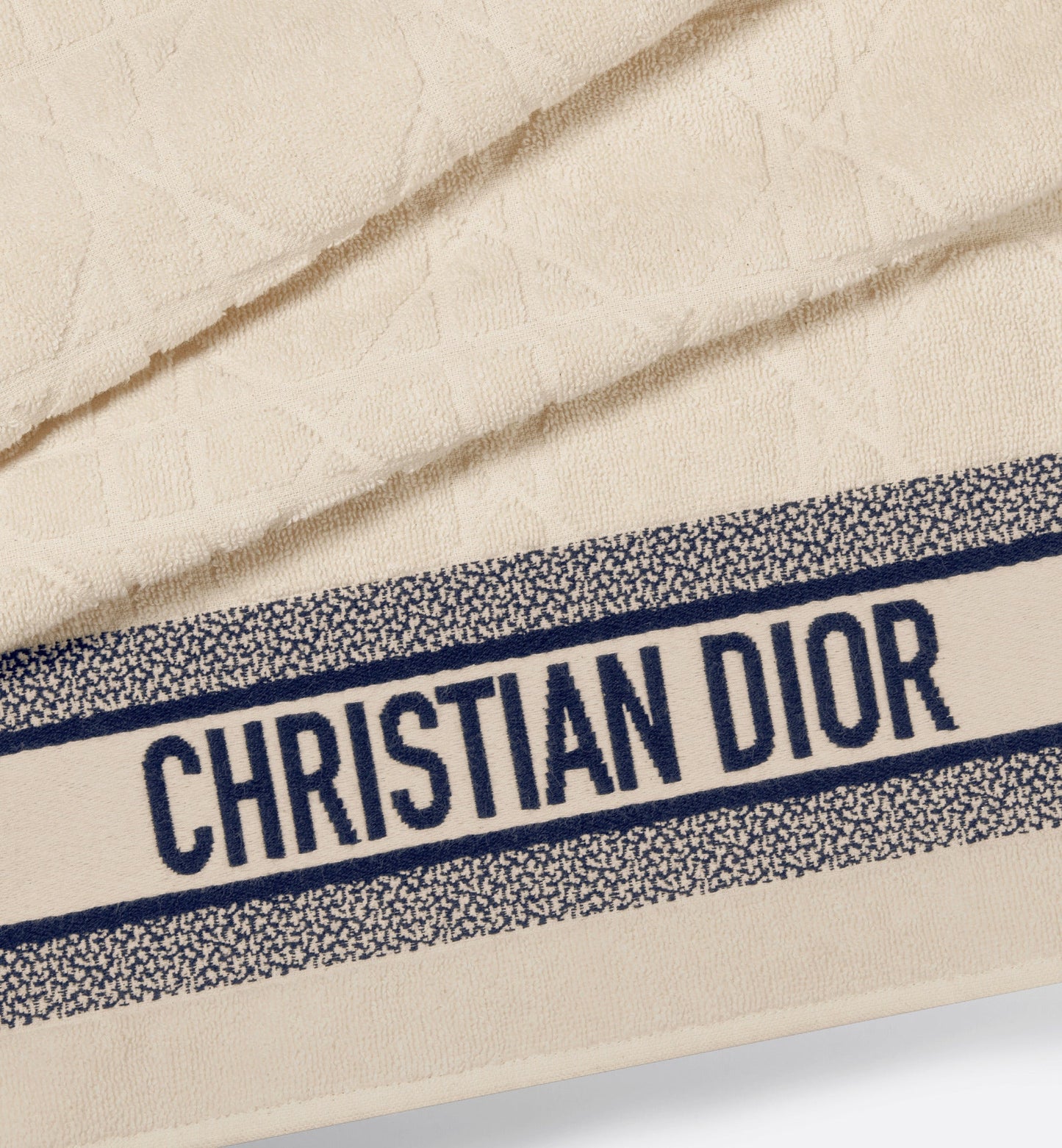 Macrocannage Beach Towel • Off-White Cotton