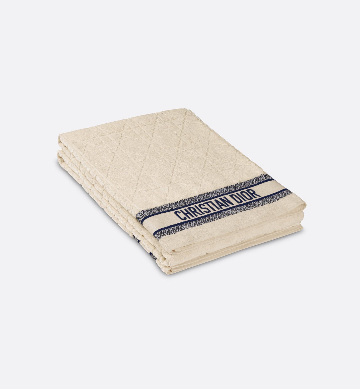 Macrocannage Beach Towel • Off-White Cotton