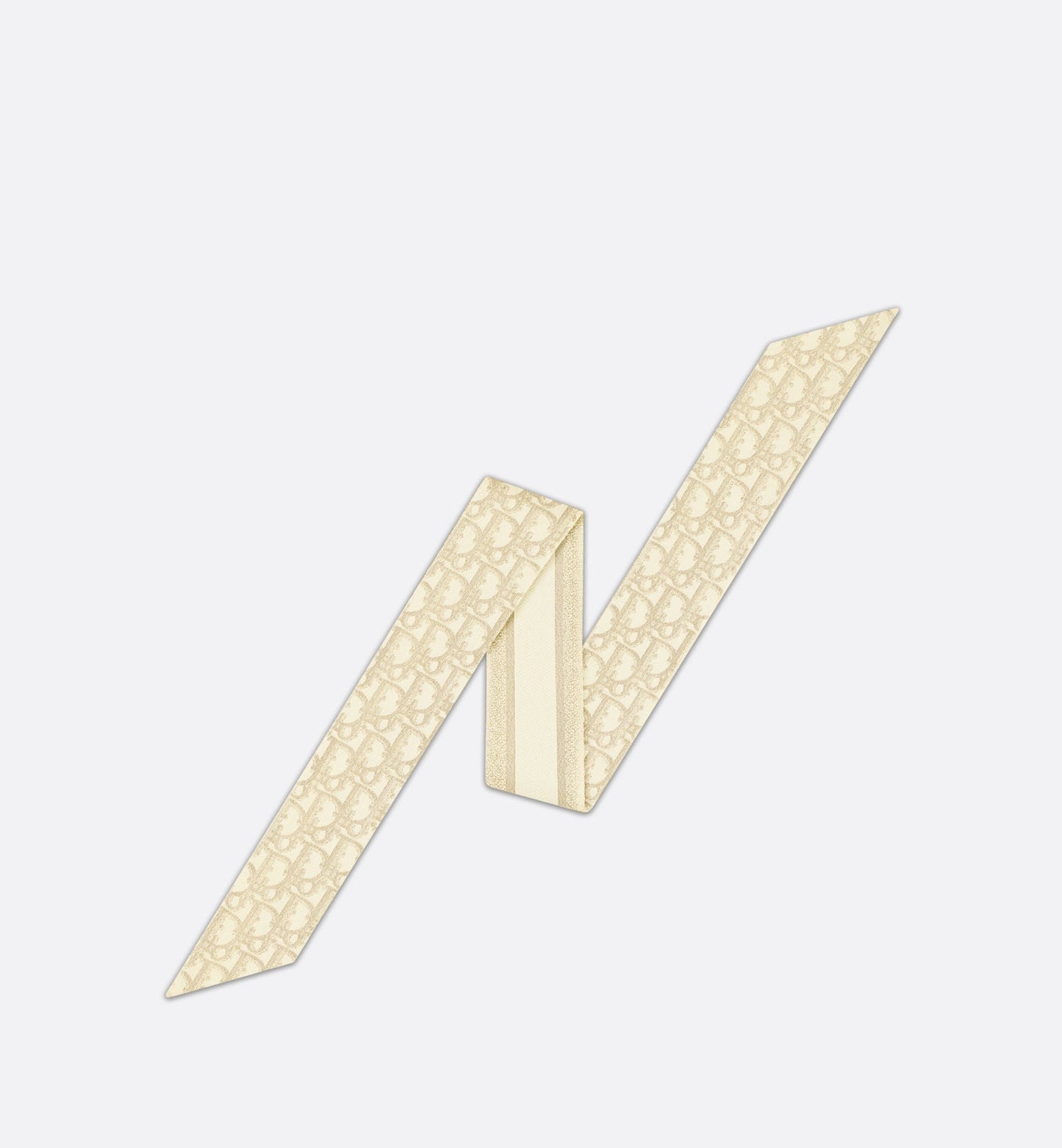 Dior Oblique Mitzah Scarf • Gold-Tone Silk Twill and Metallic Thread