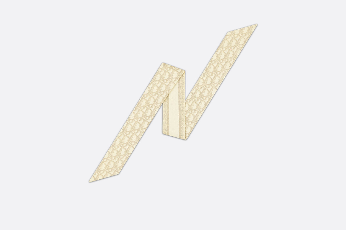 Dior Oblique Mitzah Scarf • Gold-Tone Silk Twill and Metallic Thread