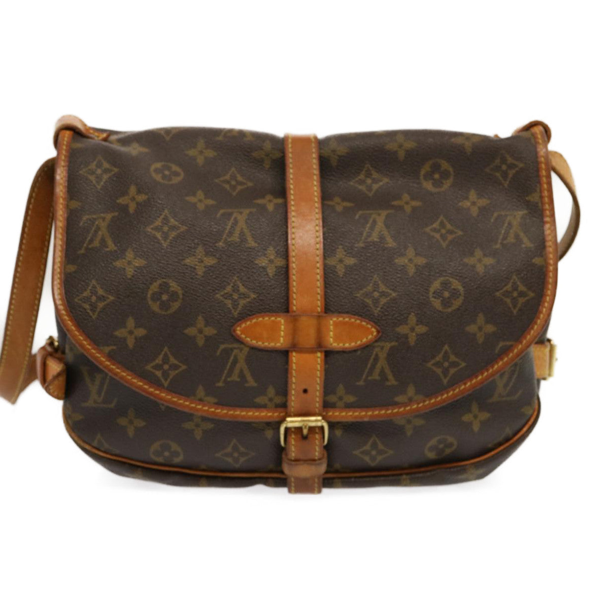 Louis Vuitton Saumur  Canvas Shoulder Bag ()