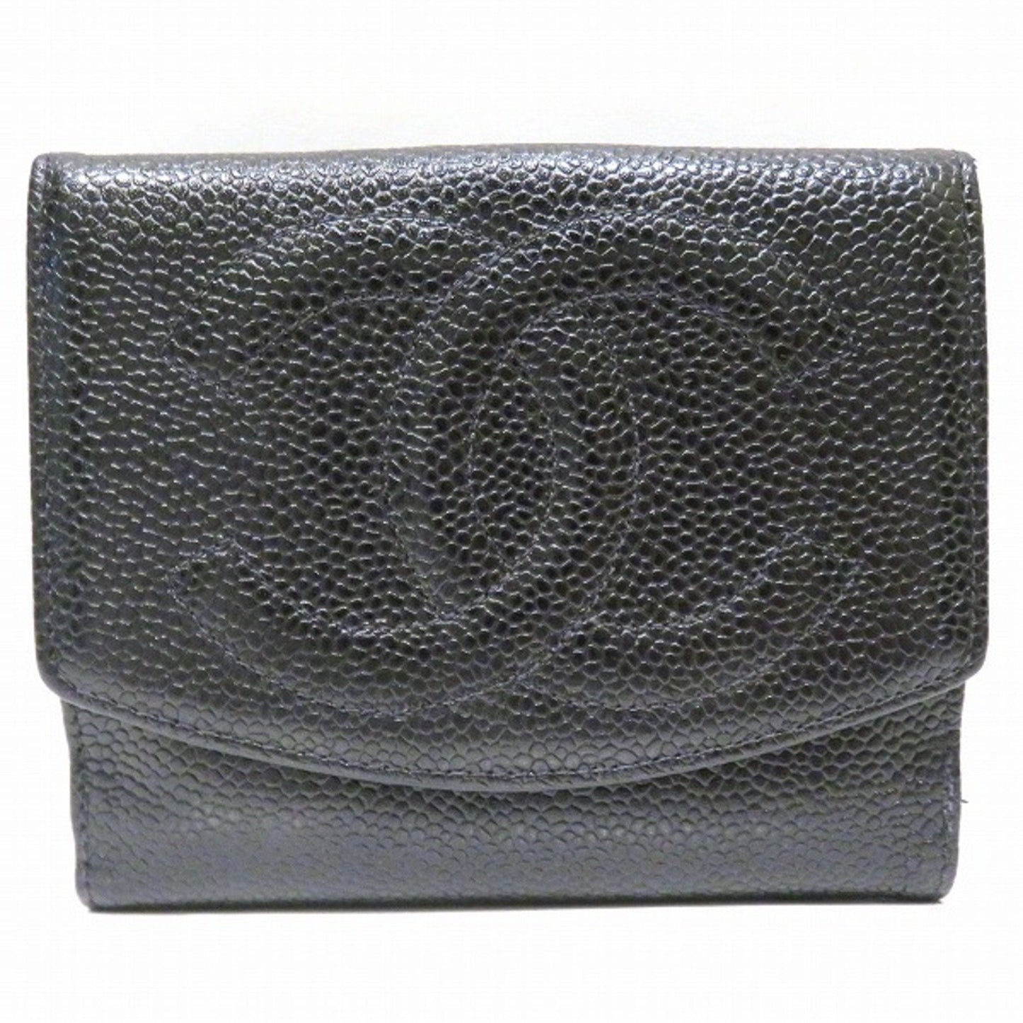 Chanel Black Leather  wallet accessories