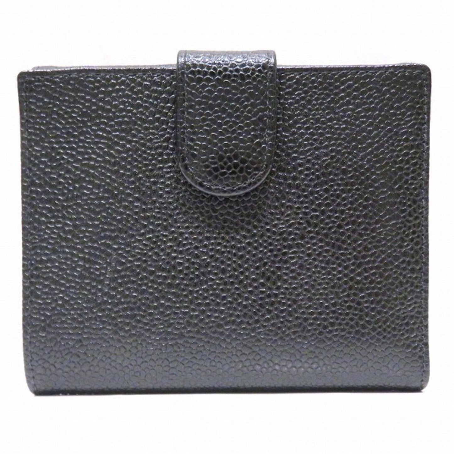 Chanel Black Leather  wallet accessories