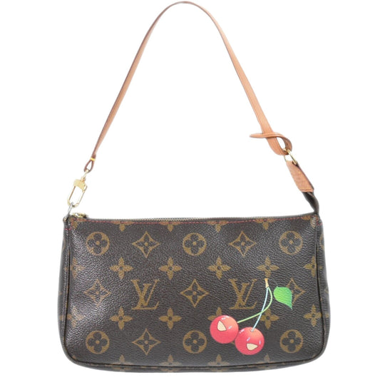 Louis Vuitton Pochette Accessoire  Canvas Clutch Bag ()