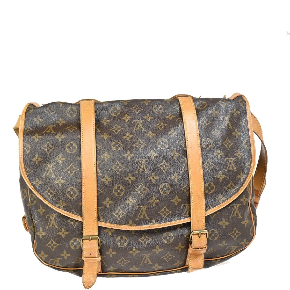 Louis Vuitton Saumur 43  Canvas Shoulder Bag ()