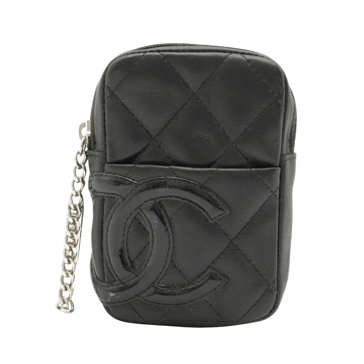 Chanel Black Leather  wallet accessories