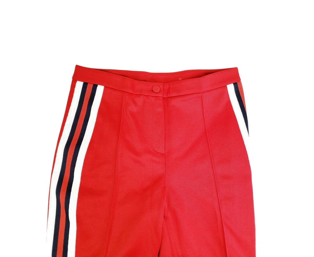Gucci Women's Sylvie Red Legging Stirrup With BRB Web Stripe Pant (Small)