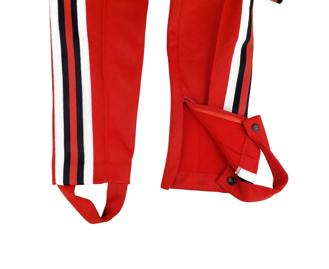 Gucci Women's Sylvie Red Legging Stirrup With BRB Web Stripe Pant (Small)