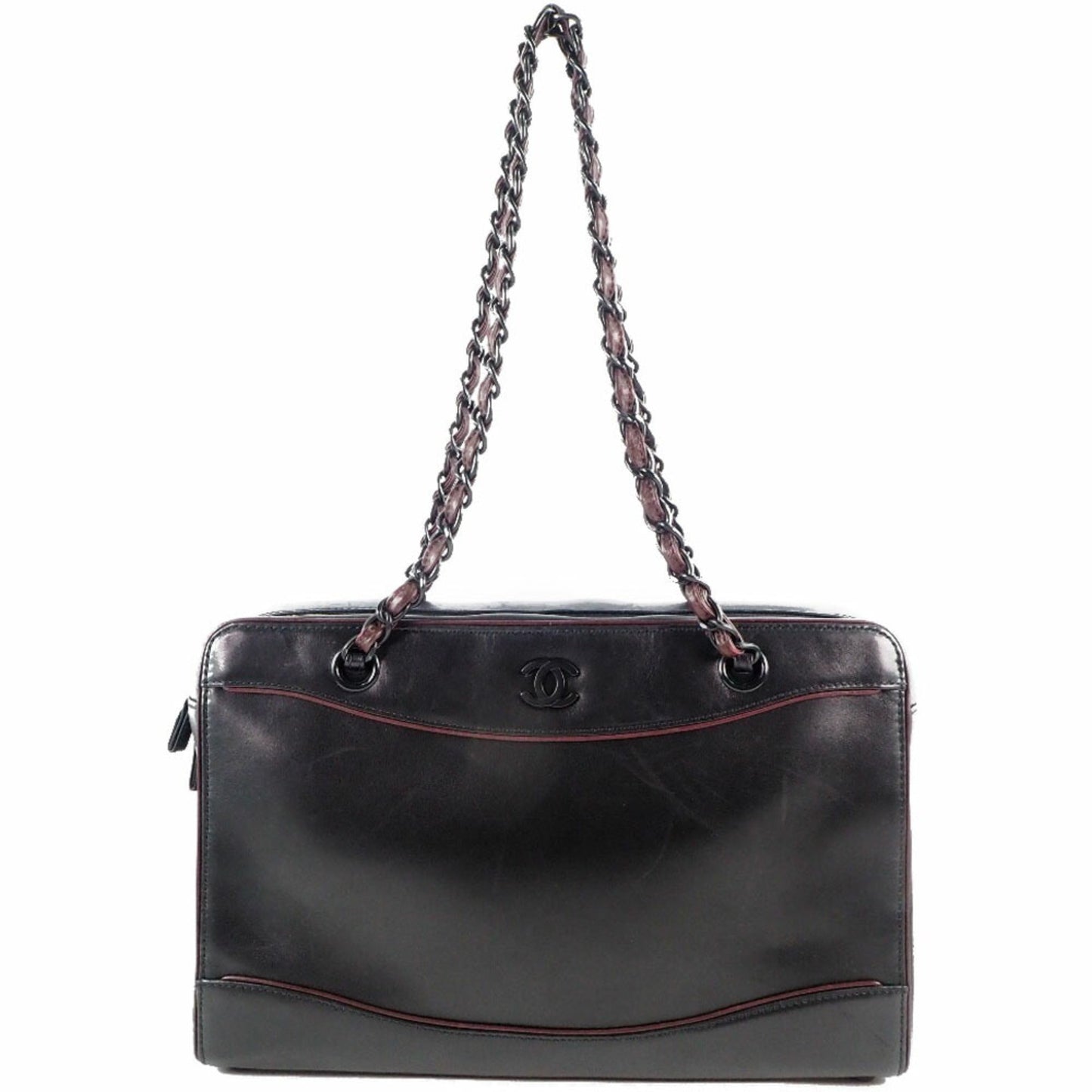 Chanel Brown Calfskin  shoulder bag