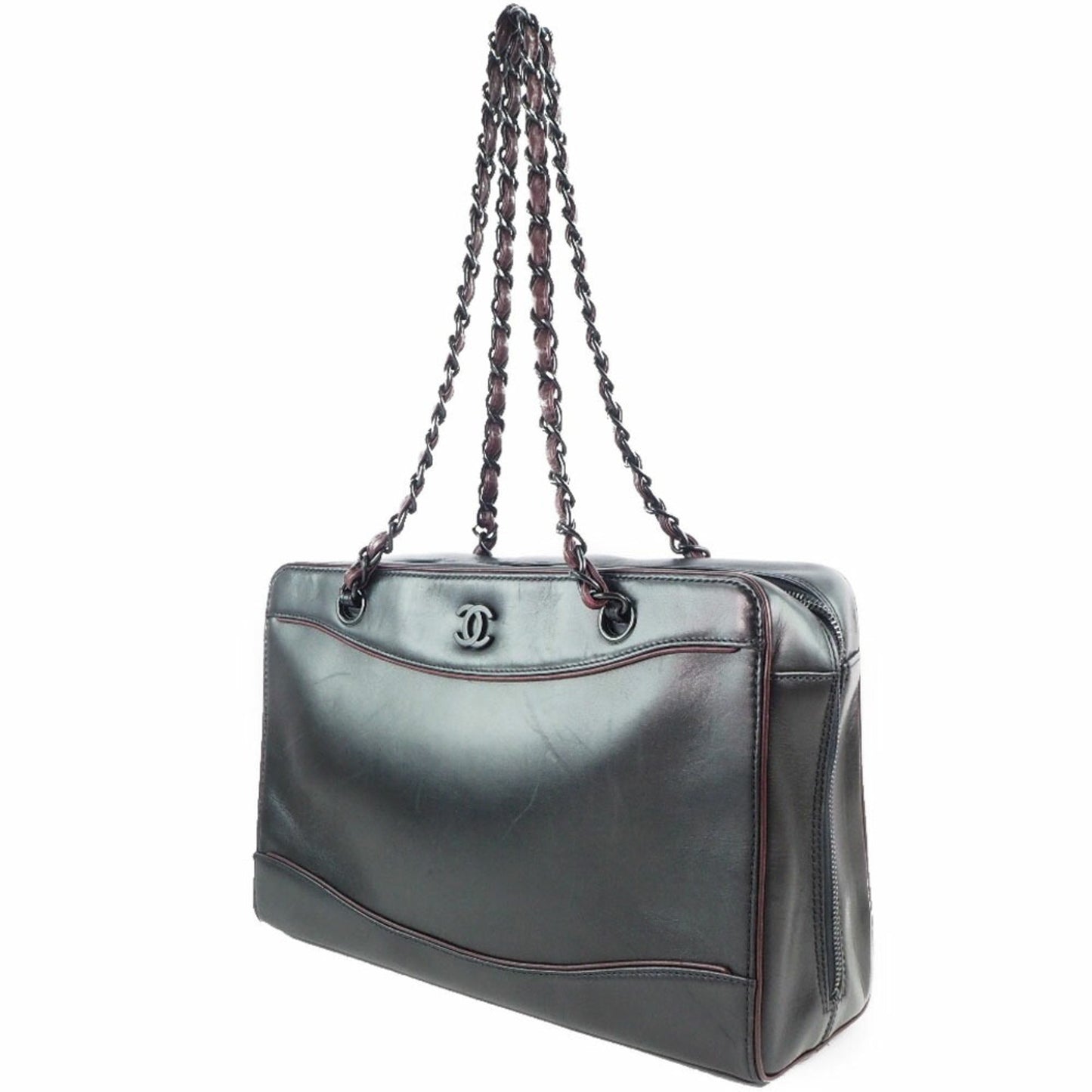 Chanel Brown Calfskin  shoulder bag