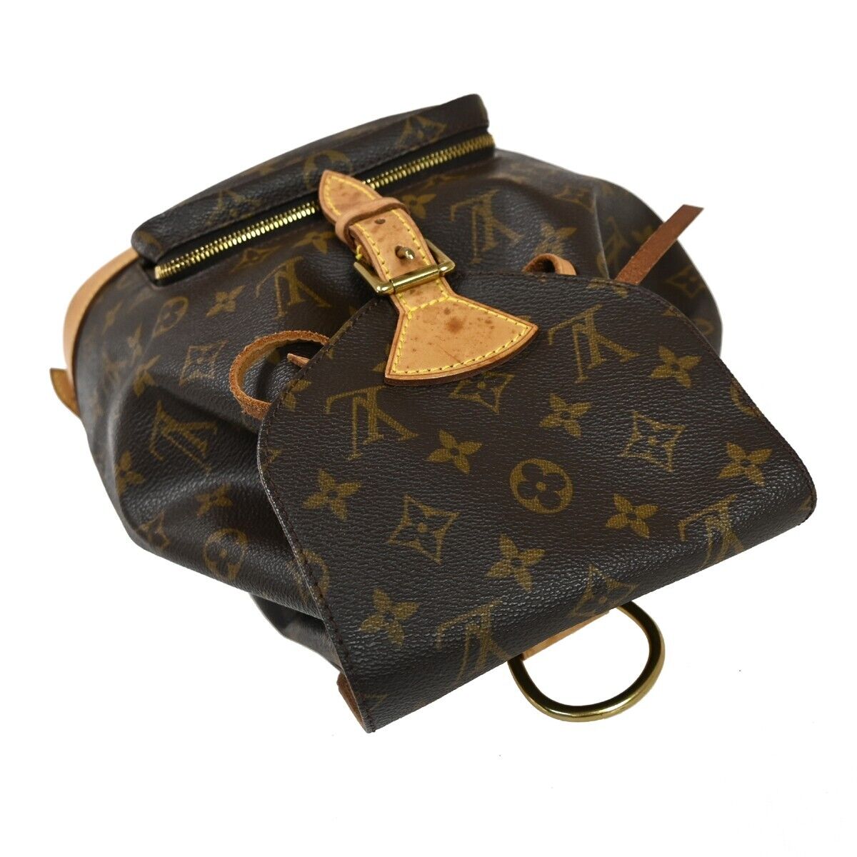 Louis Vuitton Montsouris Mm  Canvas Backpack Bag ()