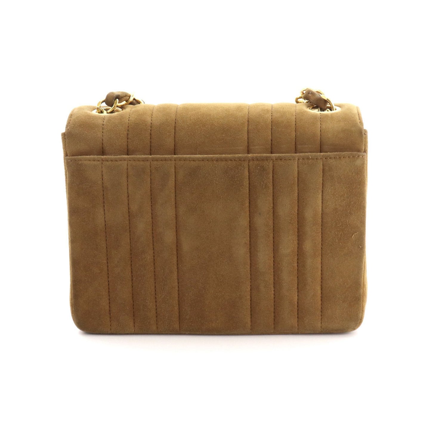 Chanel Brown Suede  shoulder bag