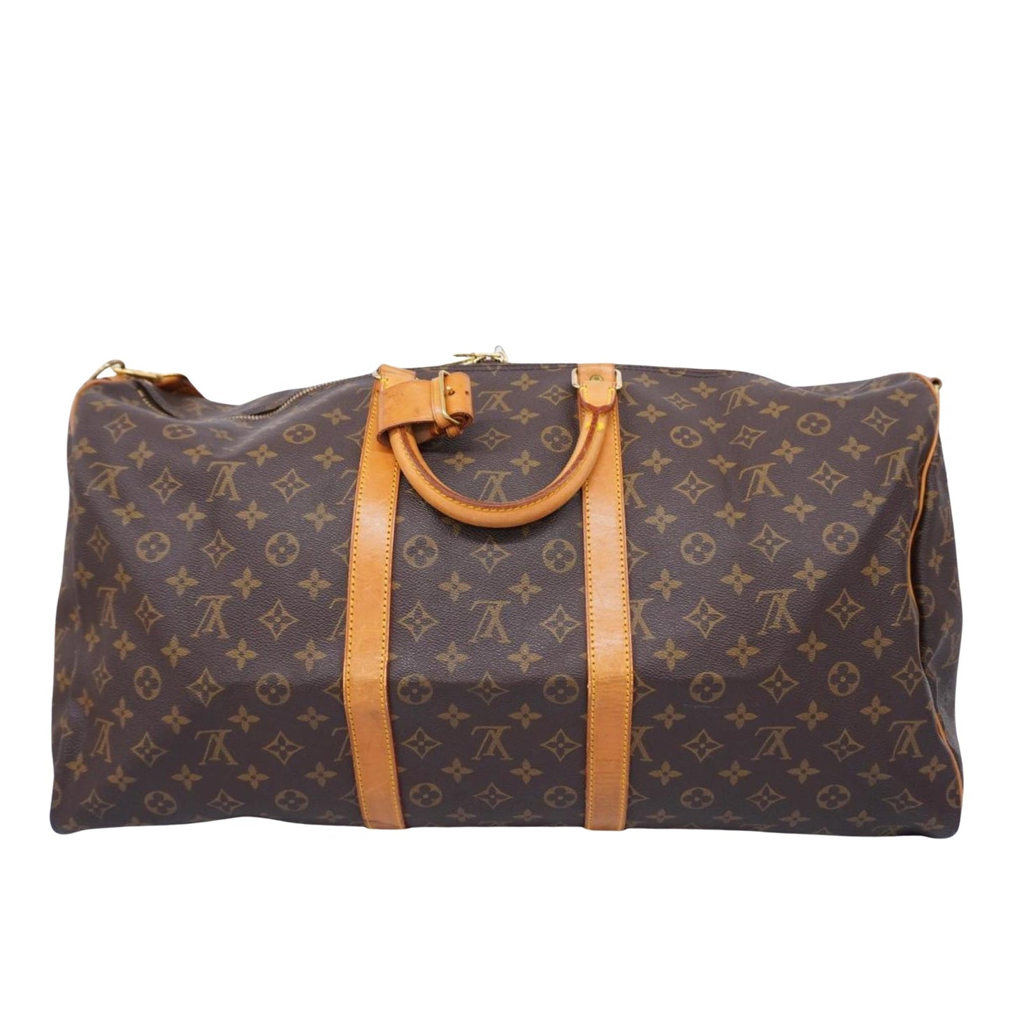 Louis Vuitton Keepall Bandouliere 55  Canvas Travel Bag ()