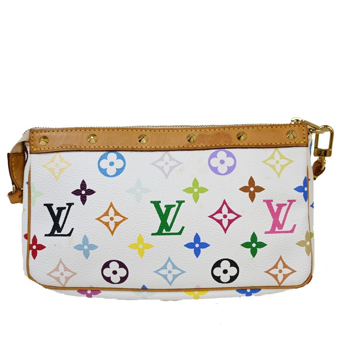 Louis Vuitton Pochette Accessoires  Canvas Clutch Bag ()