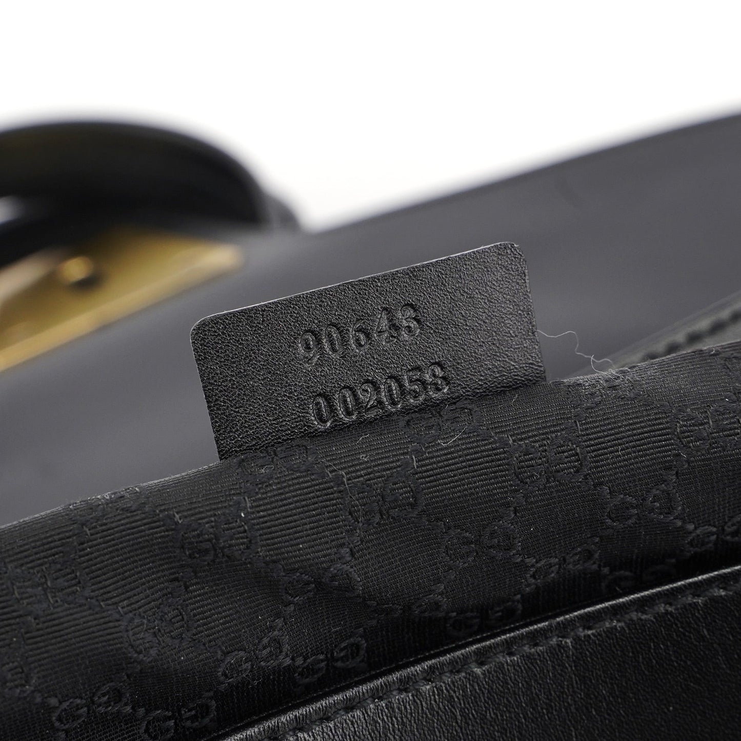 Black Calfskin Buckle Closure Bag