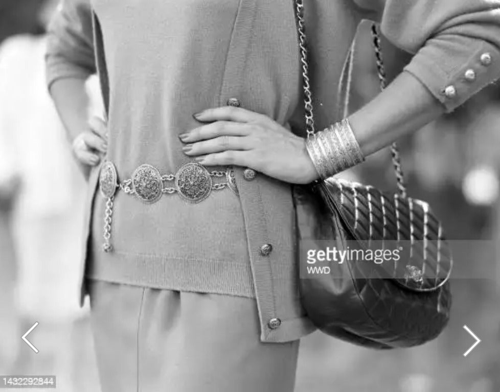 Collier médaillon Chanel 1986