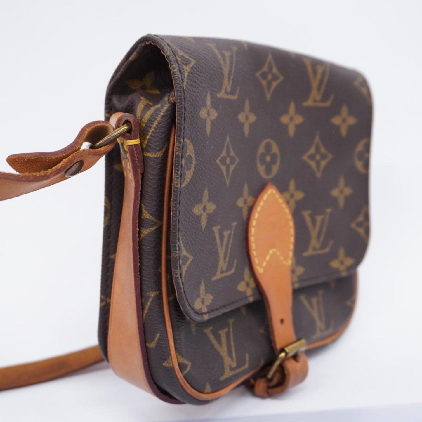 Louis Vuitton Cartouchière  Canvas Shoulder Bag ()