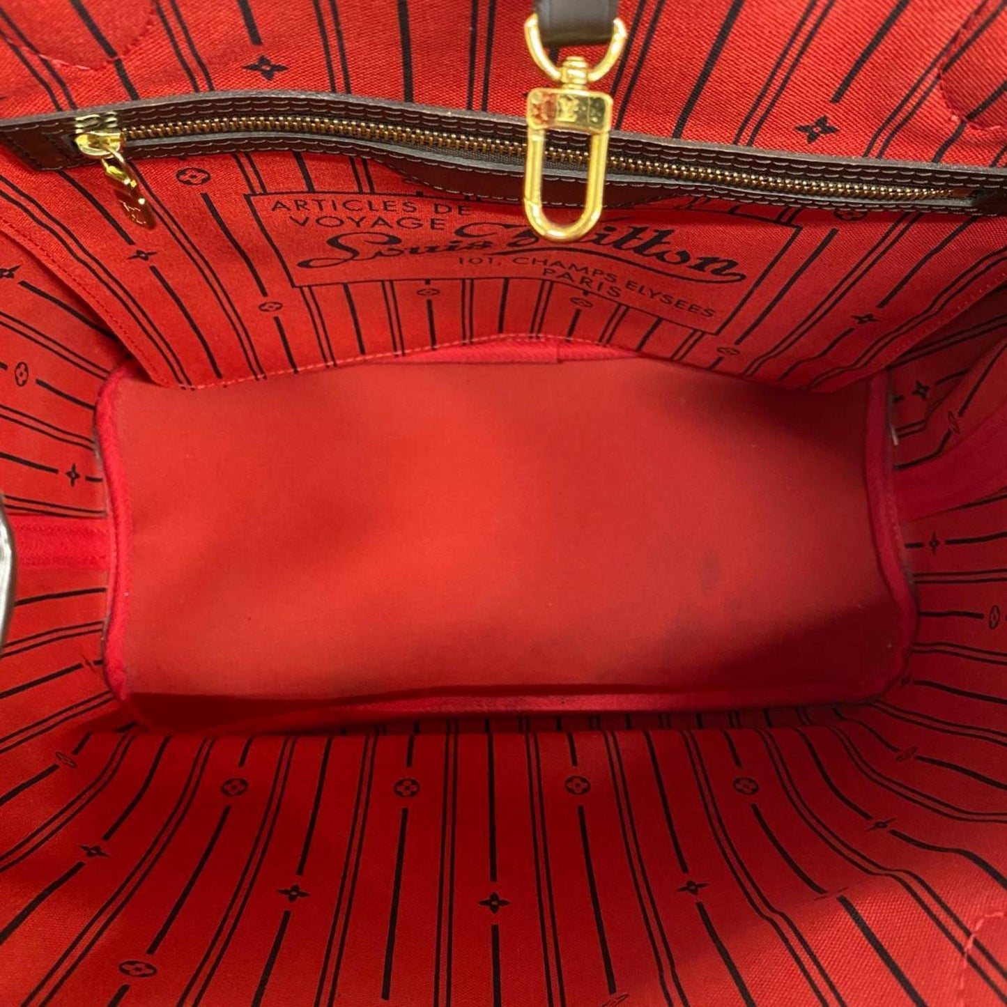 Louis Vuitton Neverfull Mm  Canvas Tote Bag ()