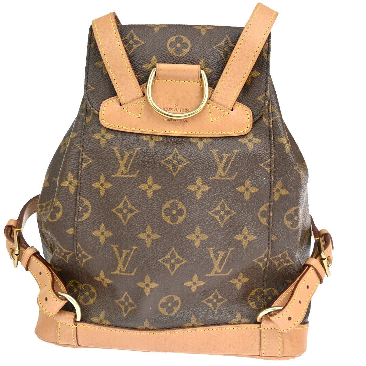 Louis Vuitton Montsouris Mm  Canvas Backpack Bag ()