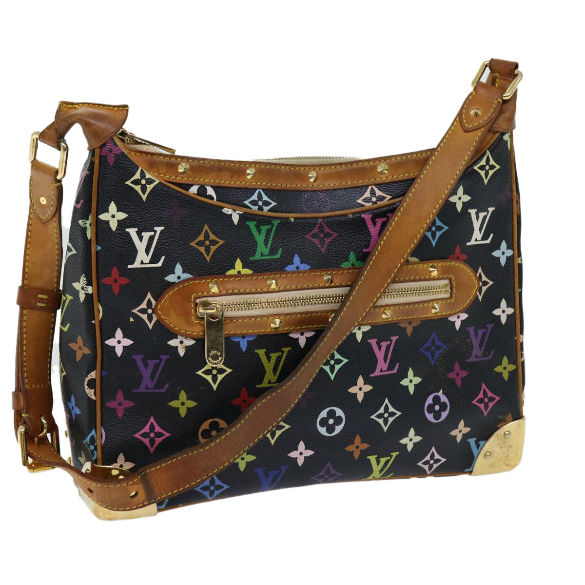 Louis Vuitton Boulogne  Canvas Shoulder Bag ()