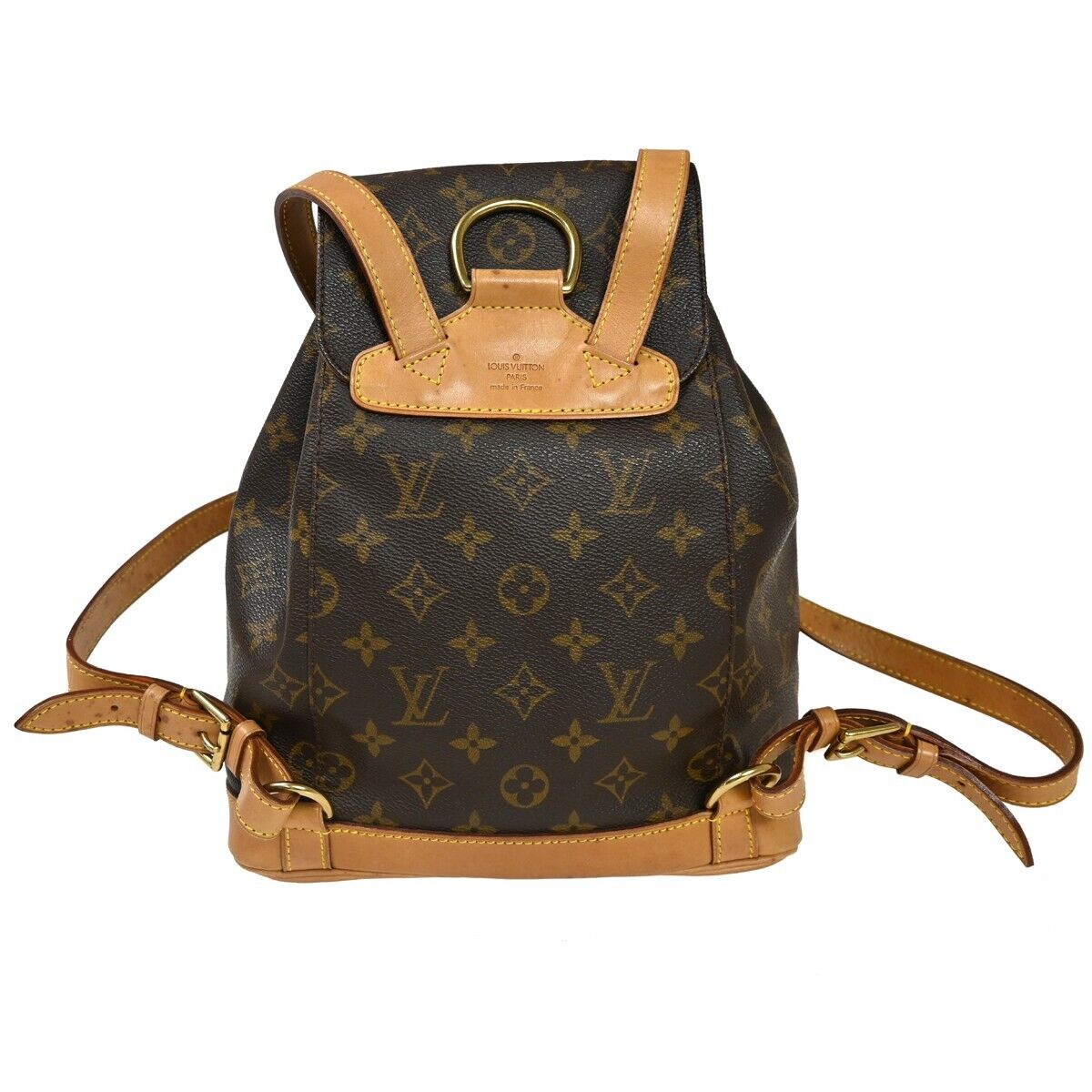 Louis Vuitton Montsouris Mm  Canvas Backpack Bag ()