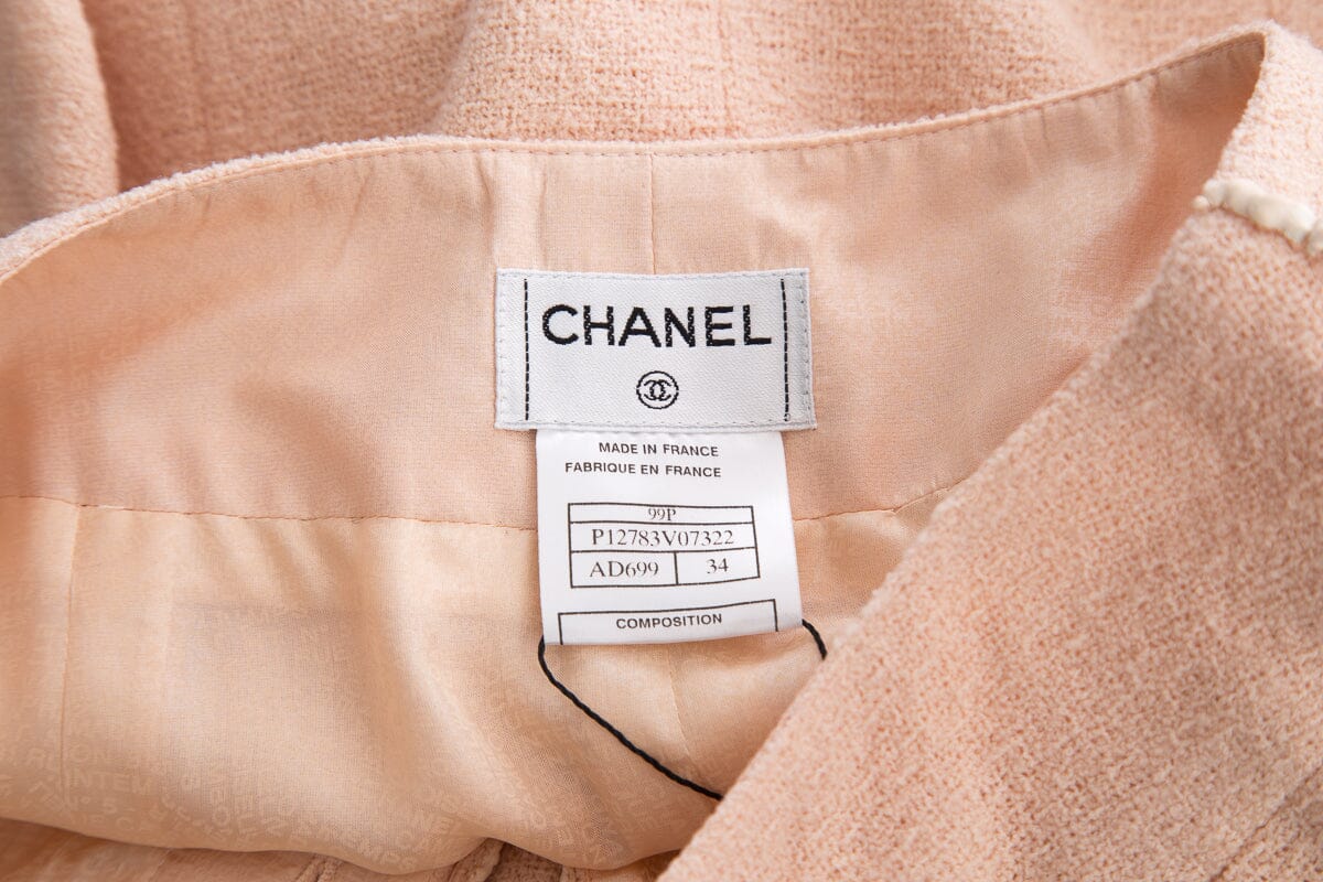 Chanel 1999 Pink Woven Maxi Skirt SZ 34