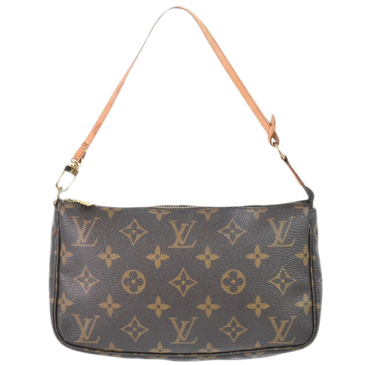 Louis Vuitton Pochette Accessoire  Canvas Clutch Bag ()