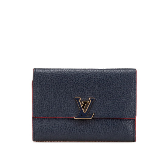 Louis Vuitton Taurillon Portefeuille Capucines Tri-fold Wallet M63741