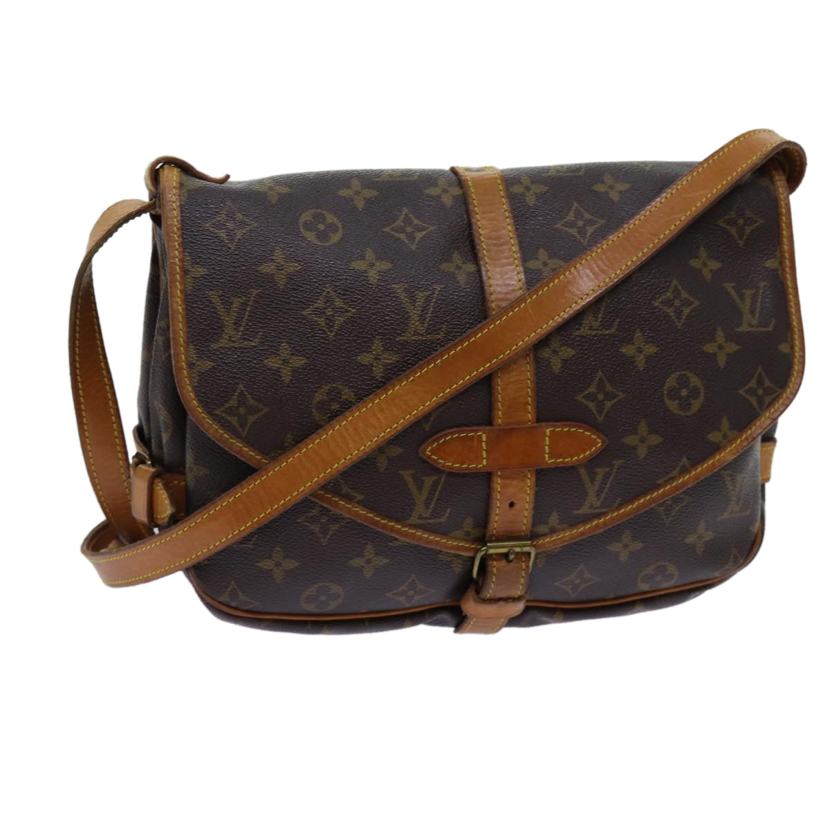 Louis Vuitton Saumur  Canvas Shoulder Bag ()