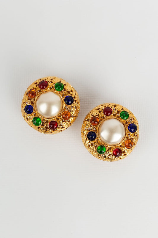 Boucles d'oreilles baroques Chanel
