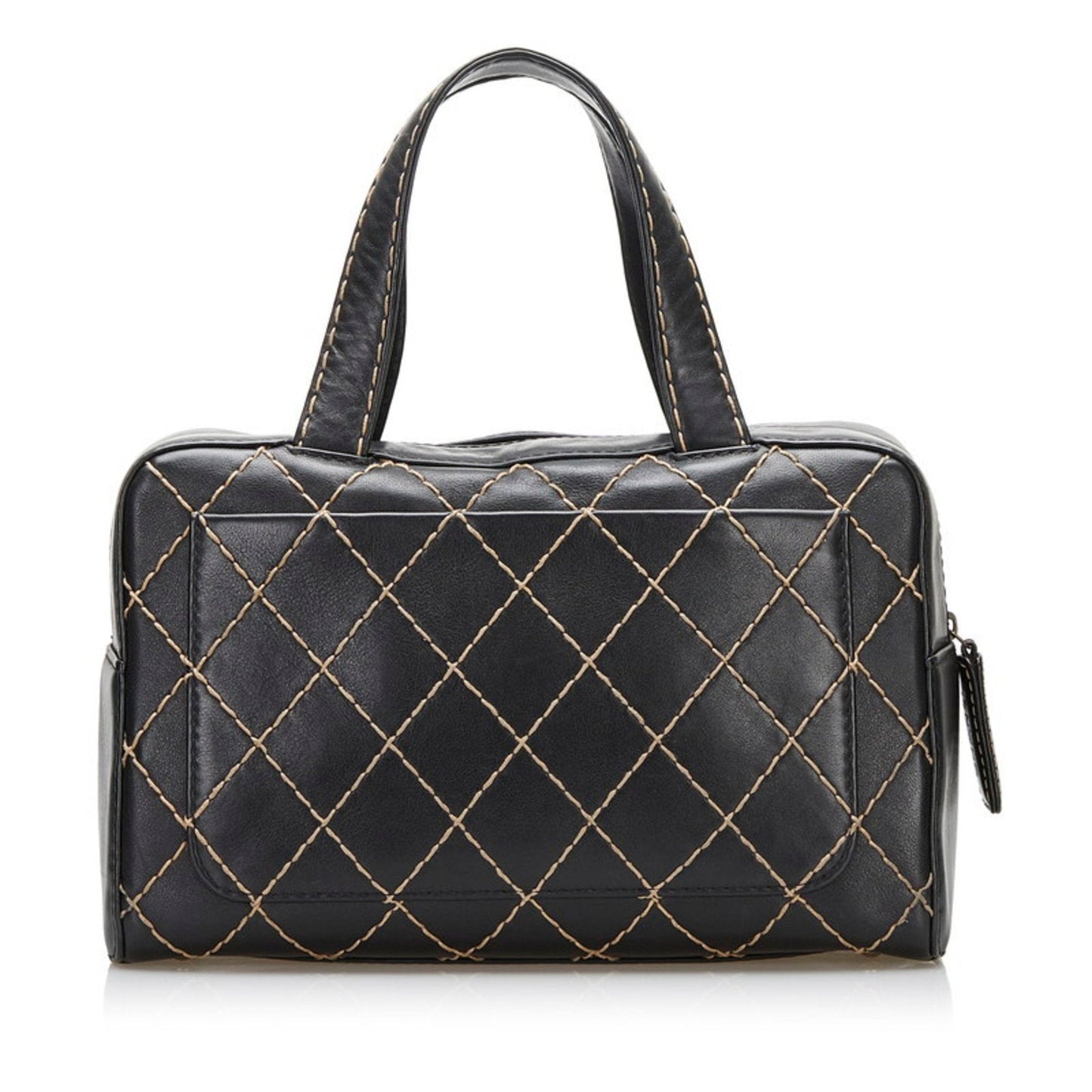 Chanel Black Leather Wild stitch shoulder bag