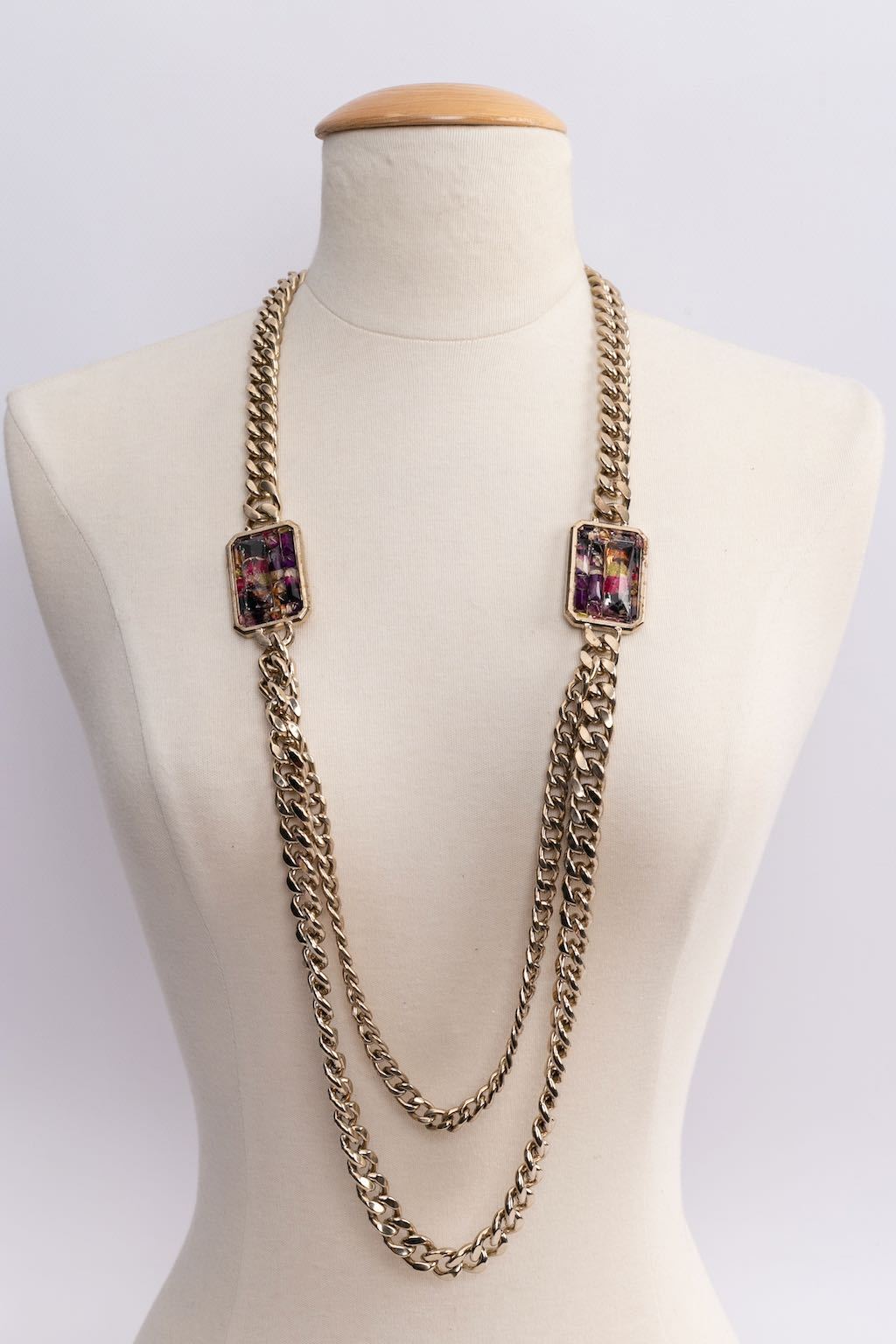 Collier gourmette Chanel Défilé