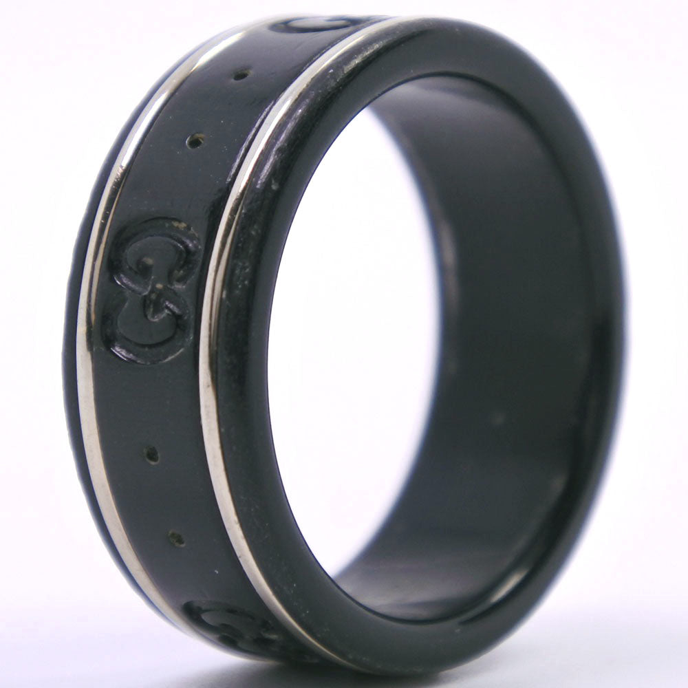 Gucci Icon Black Ceramic Ring Jewelry ()