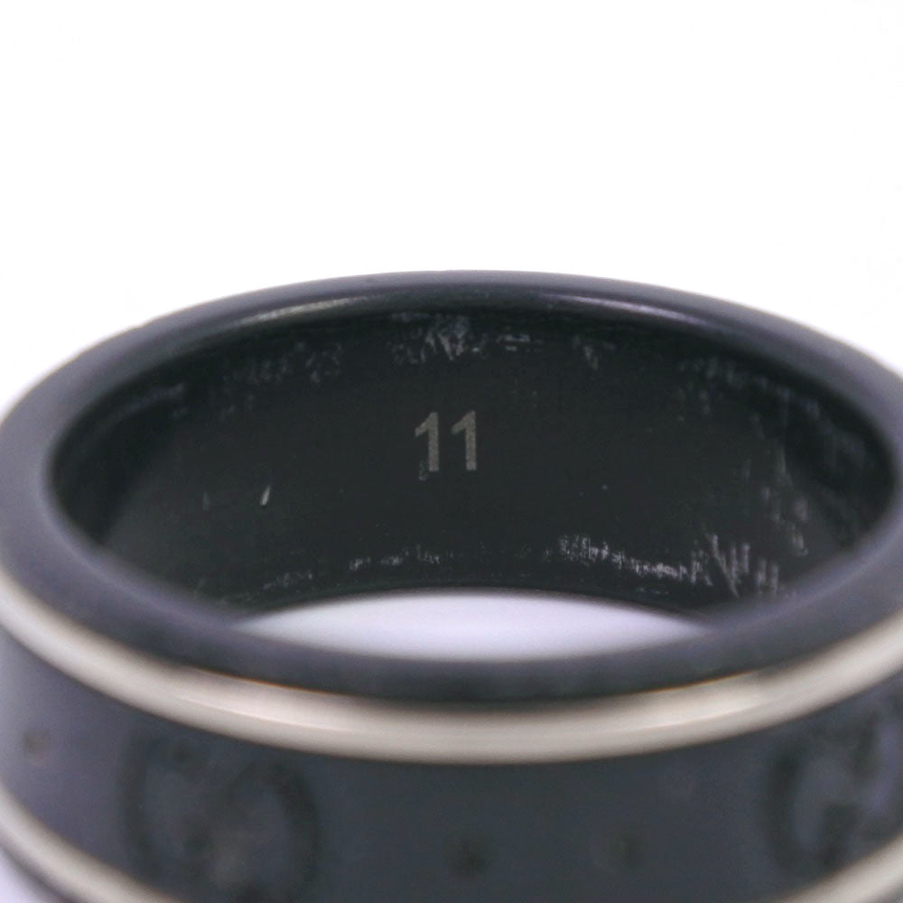 Gucci Icon Black Ceramic Ring Jewelry ()
