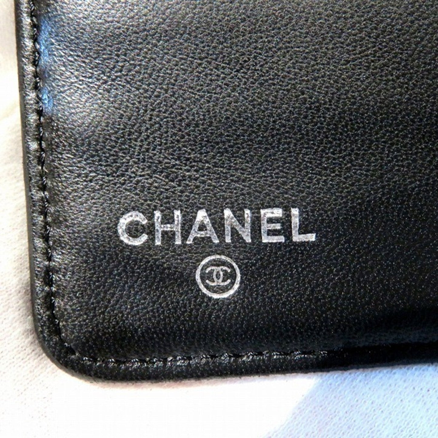 Chanel Black Leather  wallet accessories