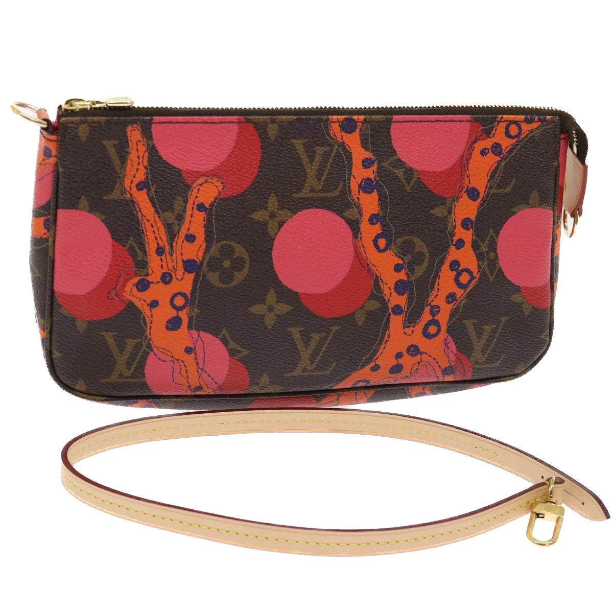 Louis Vuitton Pochette Accessoire  Canvas Clutch Bag ()