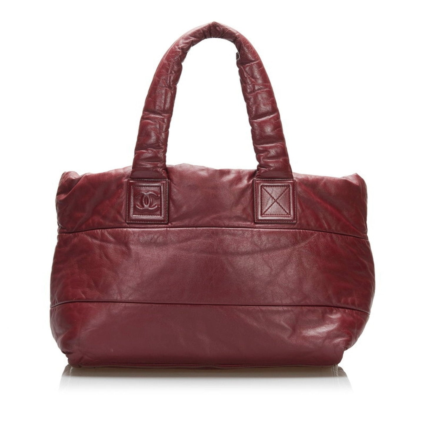 Chanel Bordeaux Leather  handbag bag