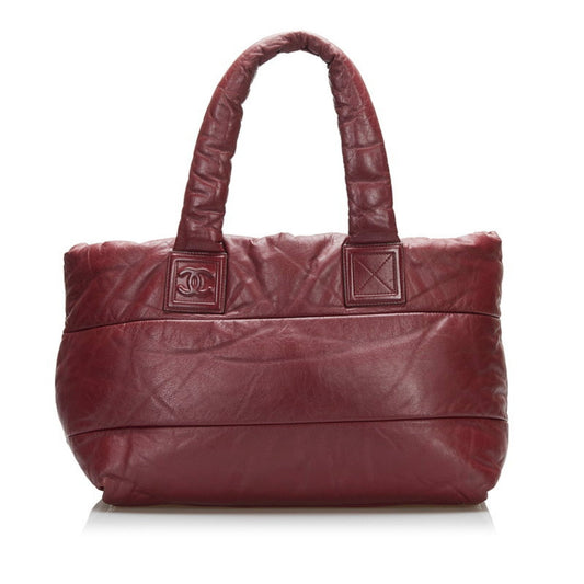 Chanel Bordeaux Leather  handbag bag
