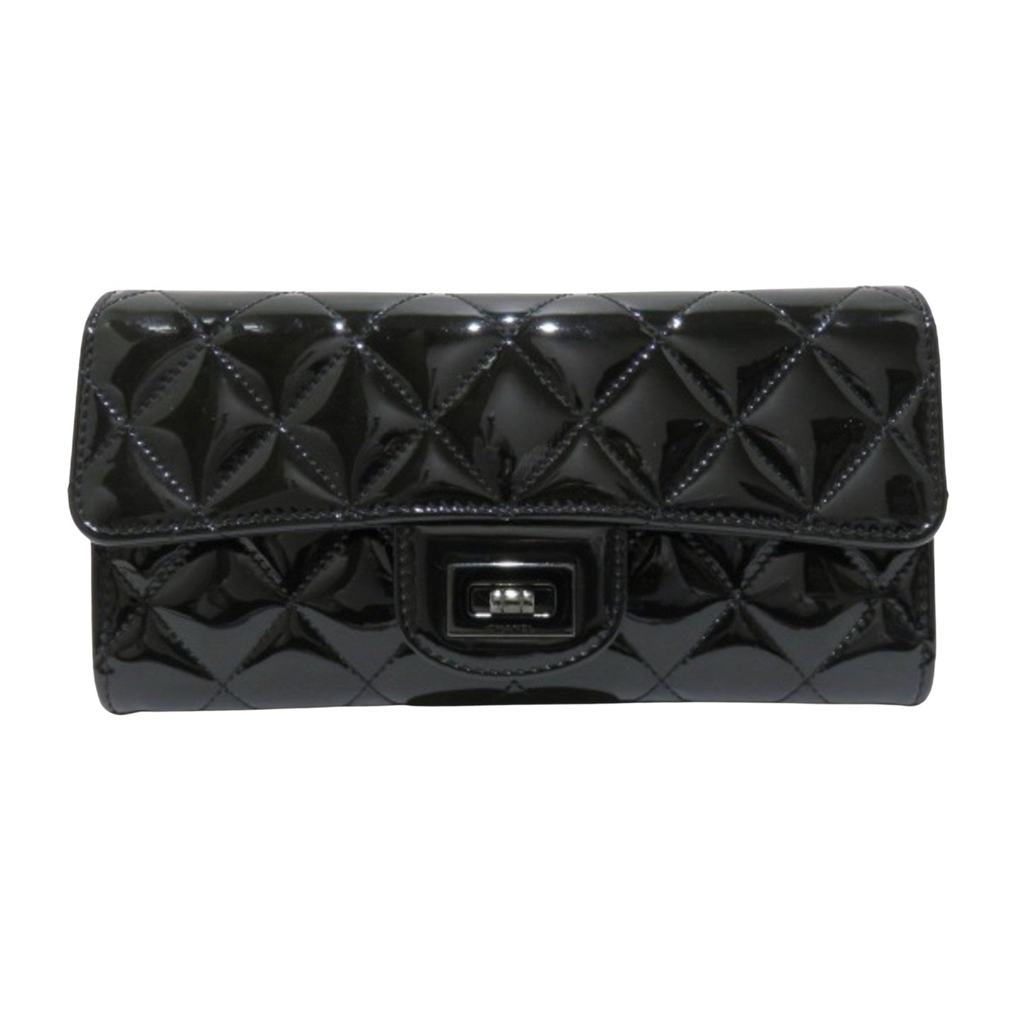 Chanel Black Patent leather  wallet accessories