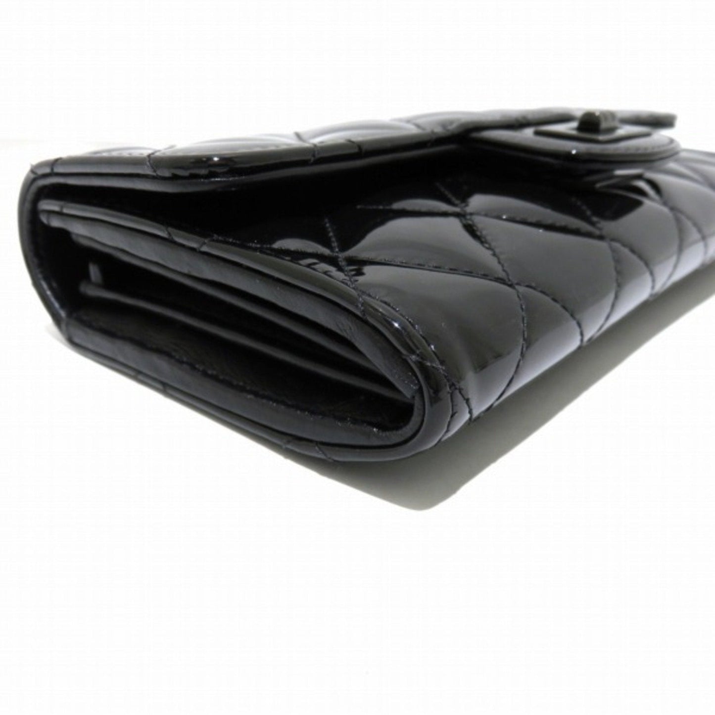 Chanel Black Patent leather  wallet accessories