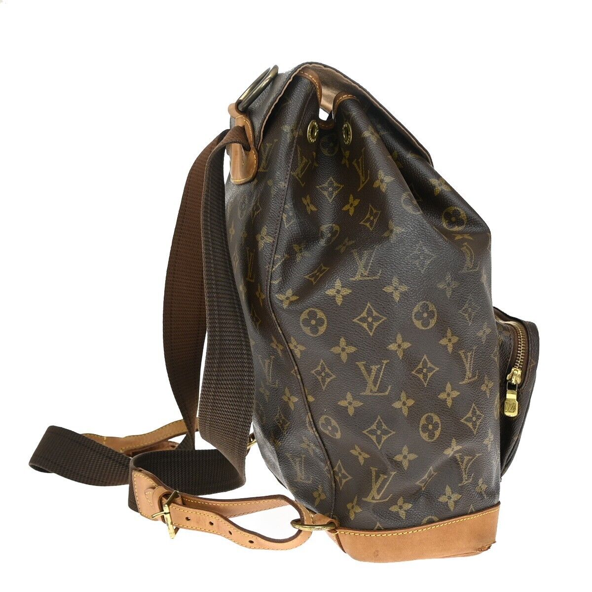 Louis Vuitton Montsouris Gm  Canvas Backpack Bag ()