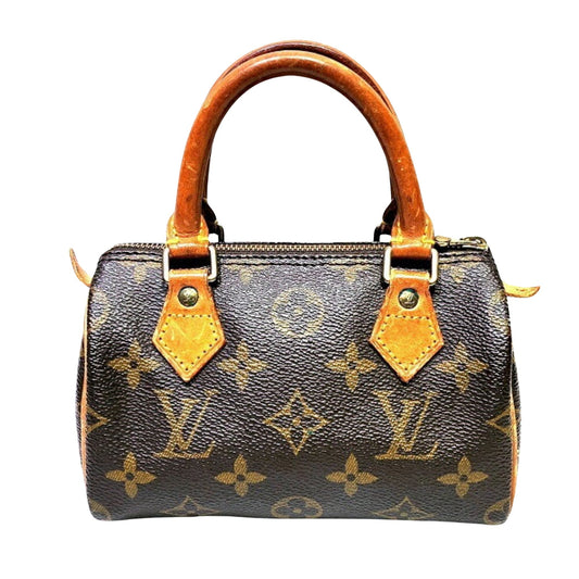 Louis Vuitton Nano Speedy  Canvas Handbag ()