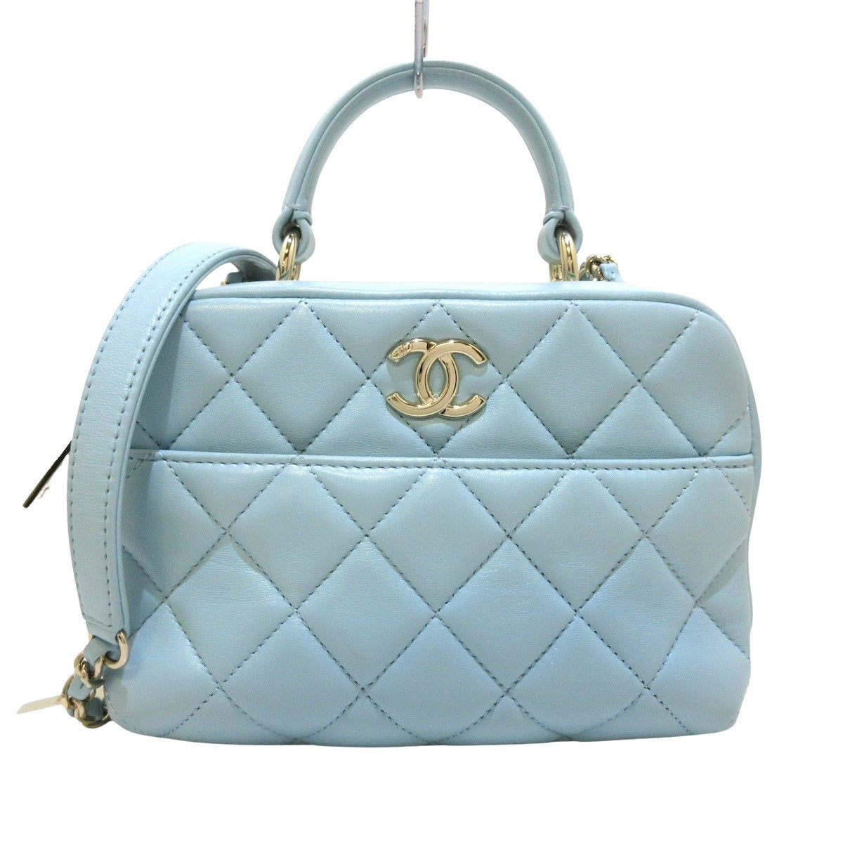 Chanel Blue Leather Trendy CC shoulder bag