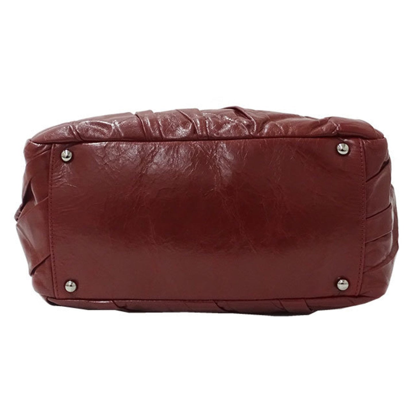 Chanel Bordeaux Leather Bowling tote bag